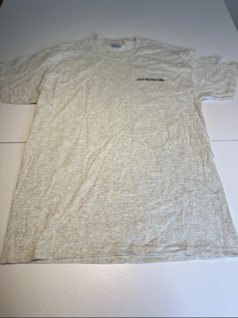 Hanes Heather Gray Short-Sleeve Crewneck Tee